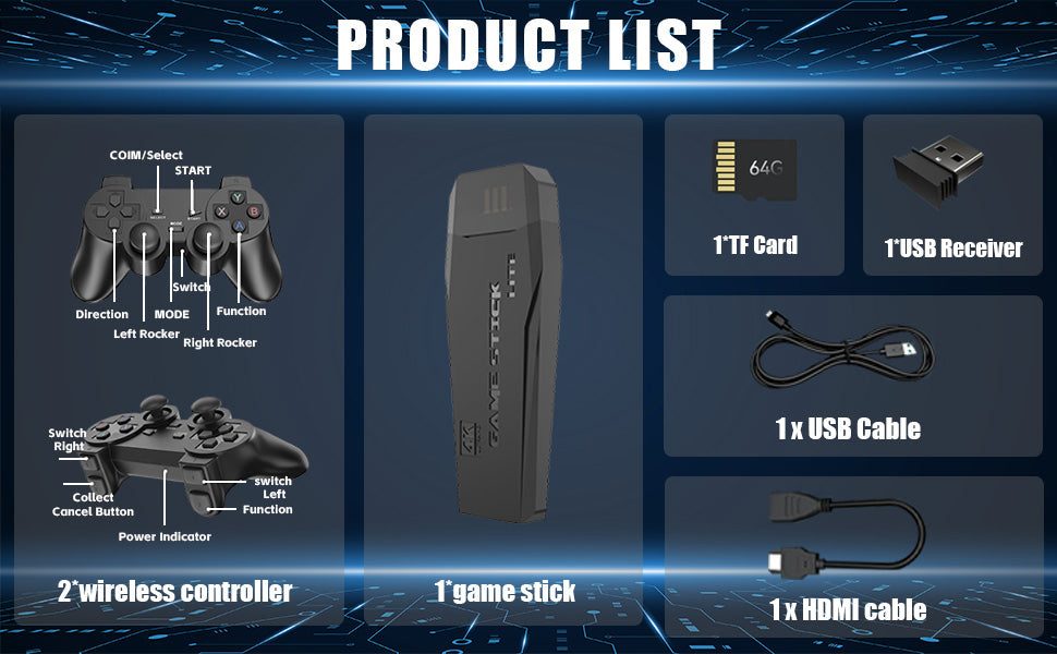 Consola Retro 10,000 clásicos en 4K